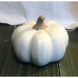 Threshold NWT Small White/Cream Ceramic Pumpkin Figural 5"x3.5"